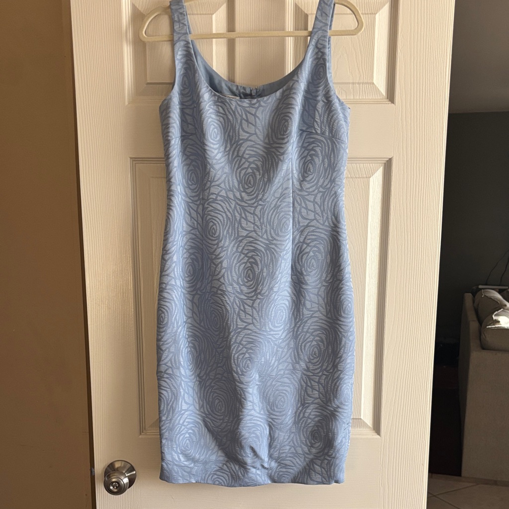 Maggy London Light Blue Floral Mini Dress